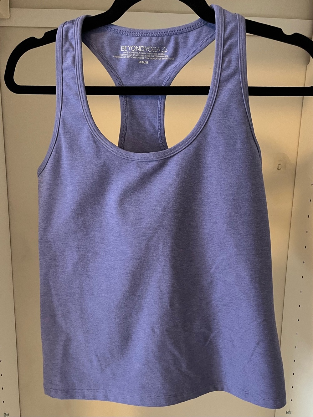 Beyond Yoga Periwinkle Racerback Tank Top